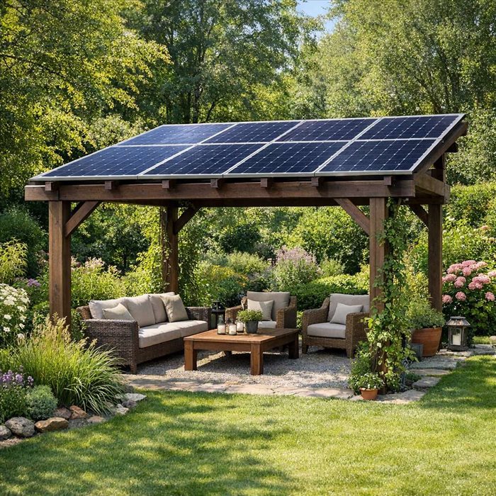 Pergola Solaire : Avantages et Économie d'Énergie