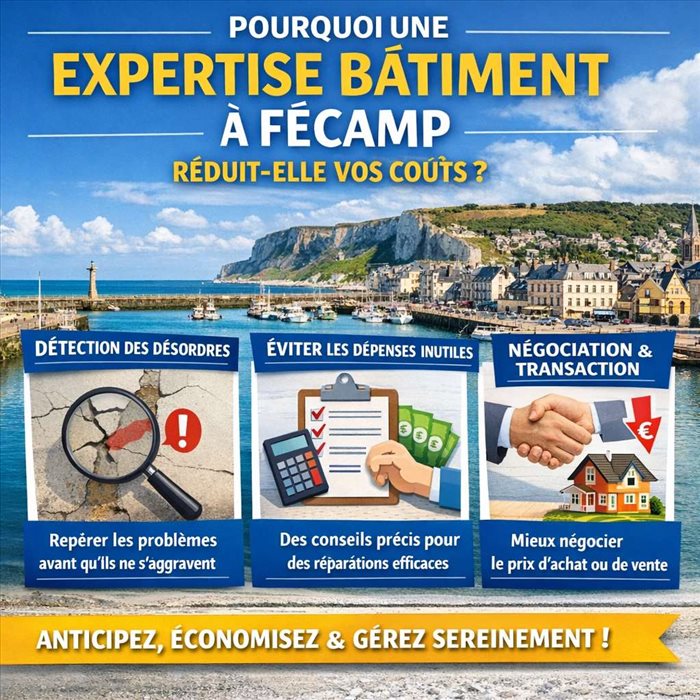 Pourquoi une expertise bâtiment à Fécamp réduit-elle vos coûts ?