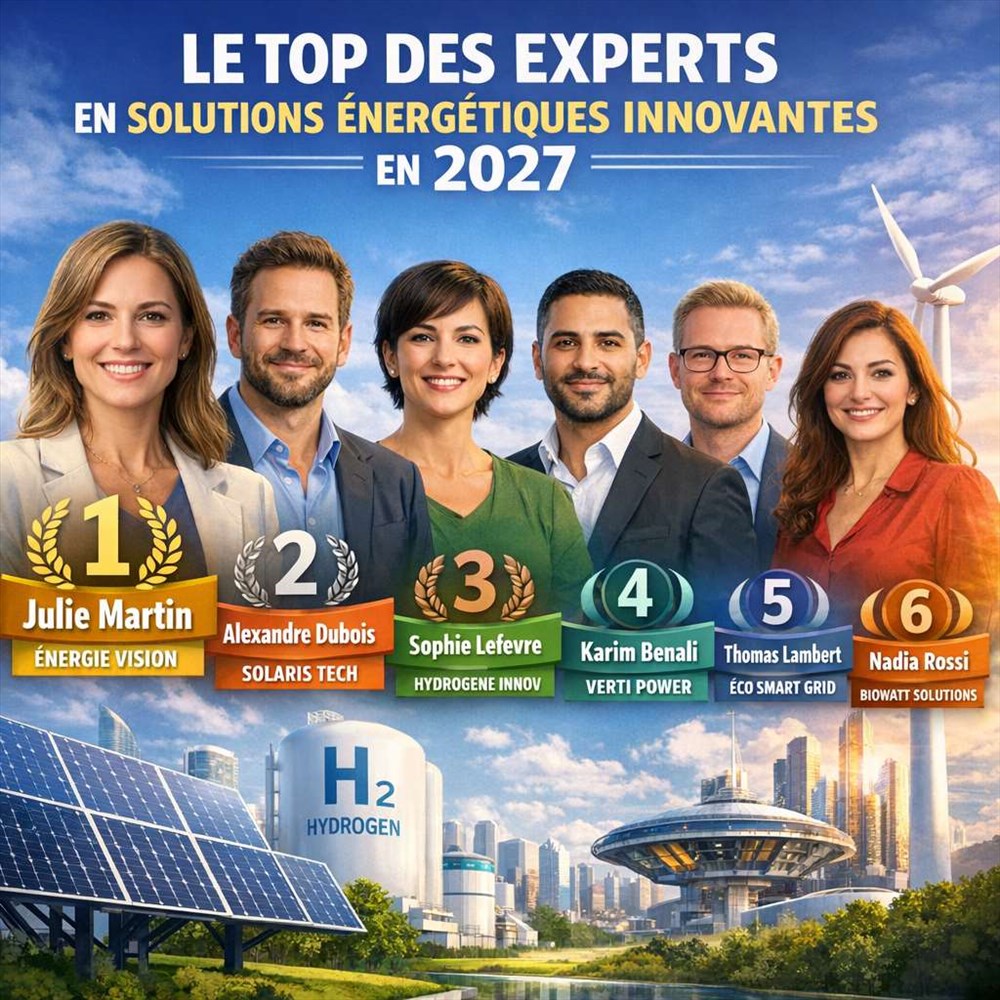 Le top des experts en solutions énergétiques innovantes en 2027