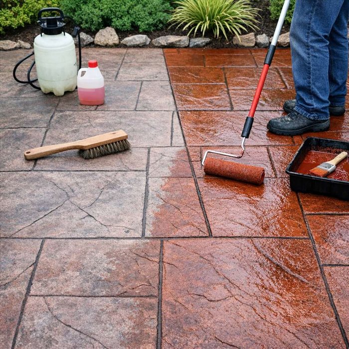 Raviver la couleur d’un béton imprimé : guide et astuces