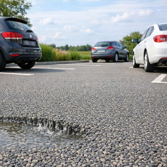 Béton drainant pour parking : avantages, coût et usages