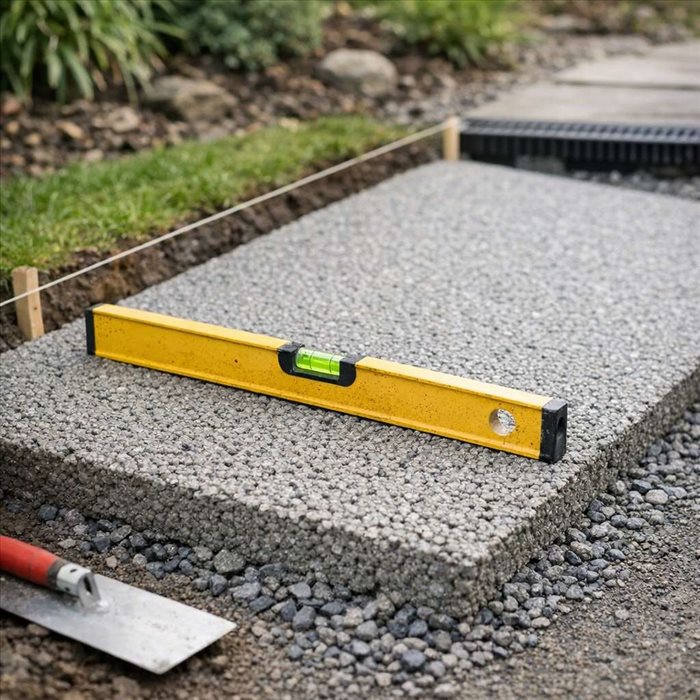Quelle pente pour une dalle en béton drainant ? Conseils et calculs