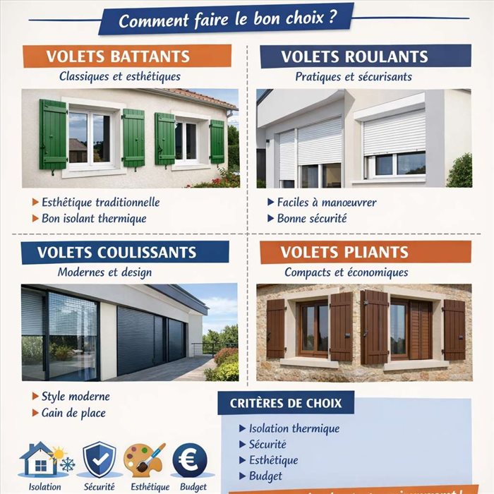 Quels types de volets choisir pour sa maison ?