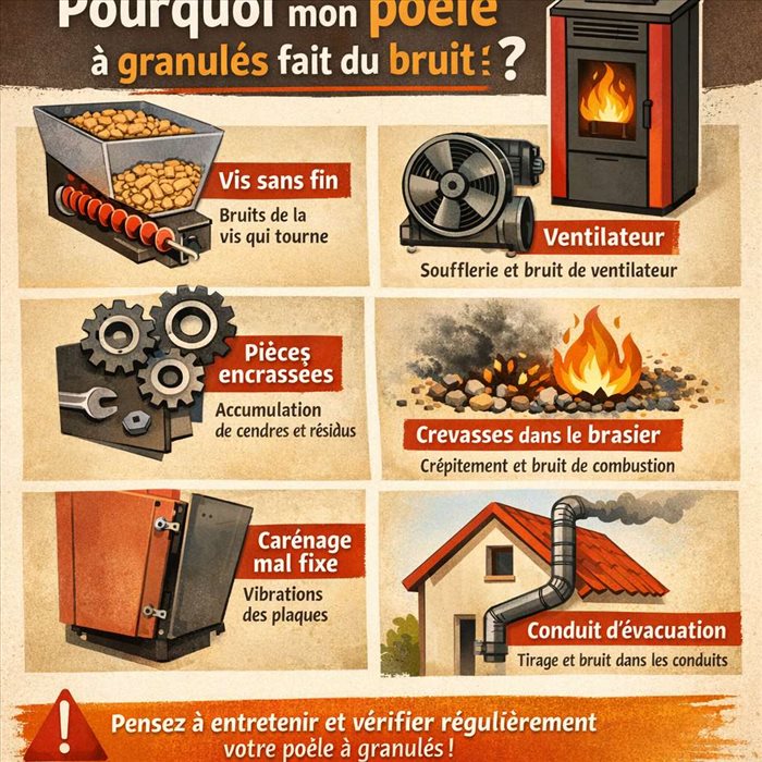 Pourquoi votre poêle à granulés fait-il du bruit ?