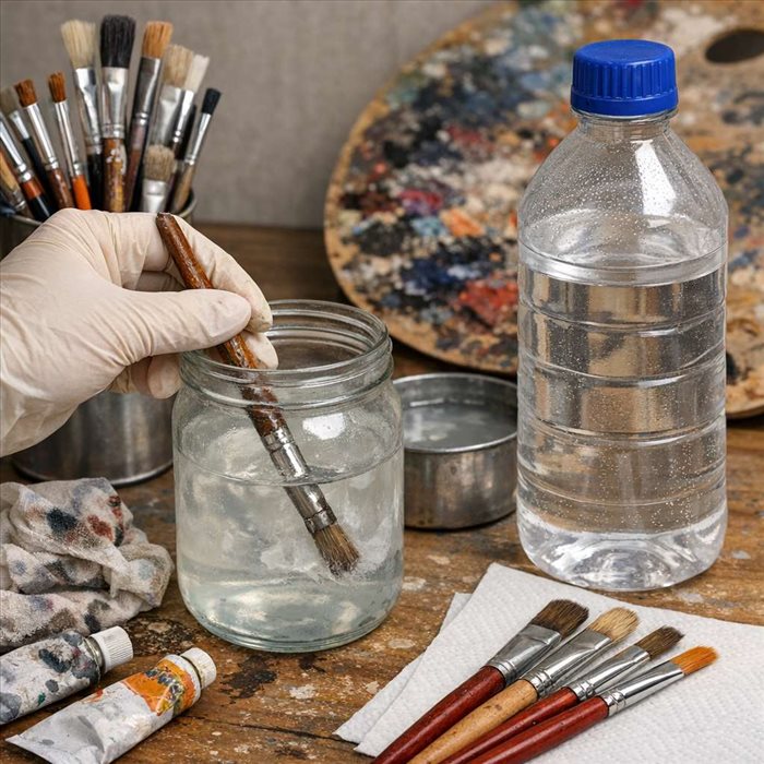 Comment nettoyer des pinceaux au white spirit ? Guide complet