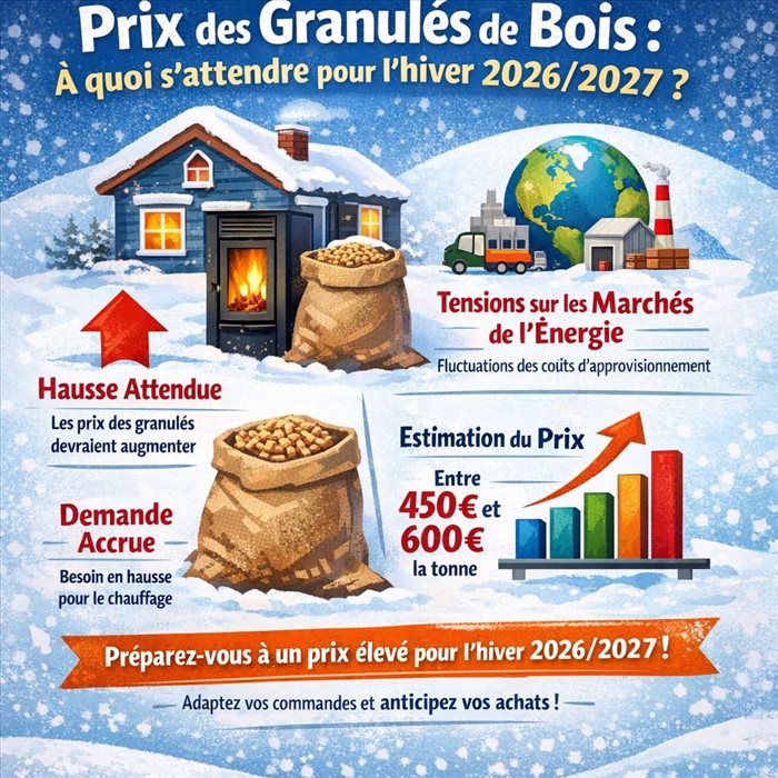 Prix des granulés 2026-2027 : tendances et prévisions